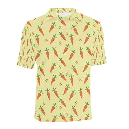 Carrot Pattern Print Design 04 Men Polo Shirt