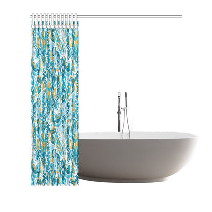 Funky Retro Pattern Print Design A03 Shower Curtain