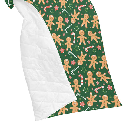Gingerbread Pattern Print Design 04 Premium Quilt