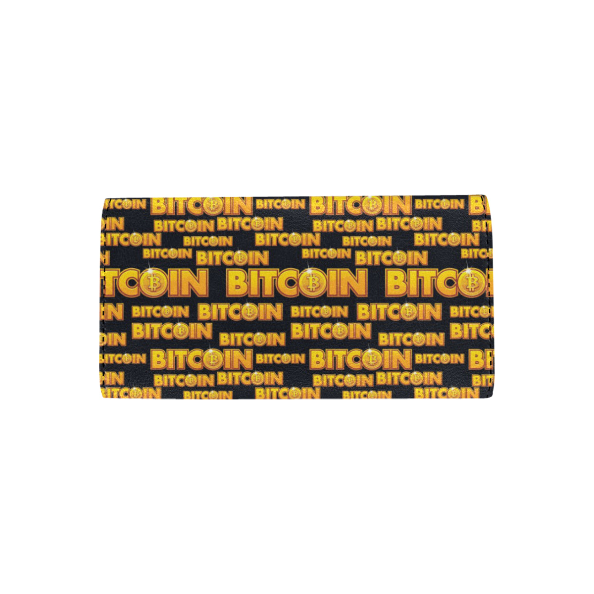 Bitcoin Pattern Print Design DO03 Women's Trifold Wallet