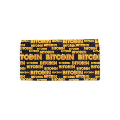 Bitcoin Pattern Print Design DO03 Women's Trifold Wallet