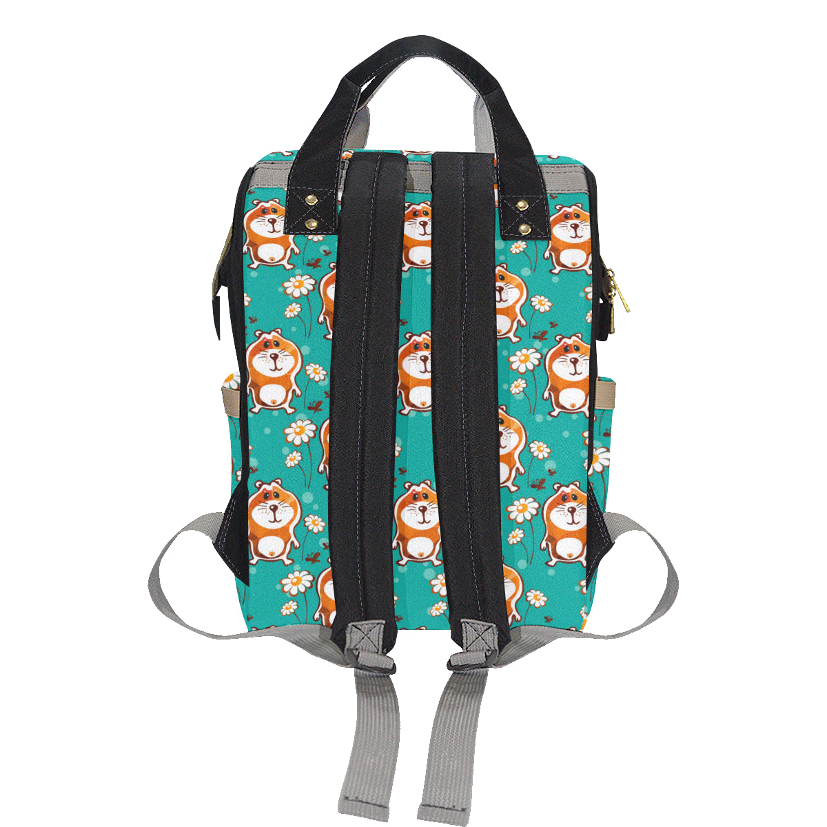 Hamster Pattern Print Design 01 Diaper Bag Backpack