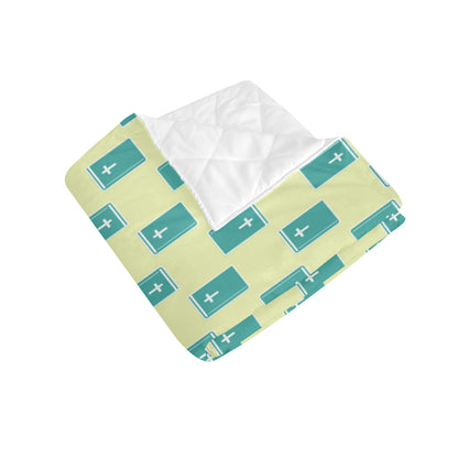 Bible Pattern Print Design 04 Premium Quilt