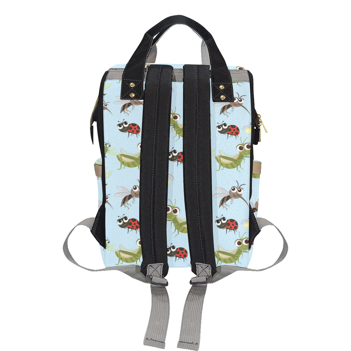 Ladybug Pattern Print Design 01 Diaper Bag Backpack