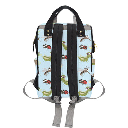 Ladybug Pattern Print Design 01 Diaper Bag Backpack