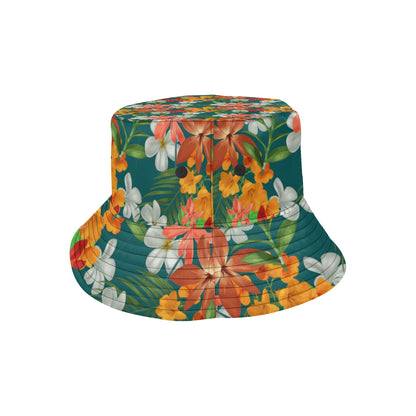 Amaryllis Pattern Print Design AL06 Unisex Bucket Hat