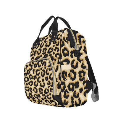 Jaguar Skin Pattern Print Design 02 Diaper Bag Backpack