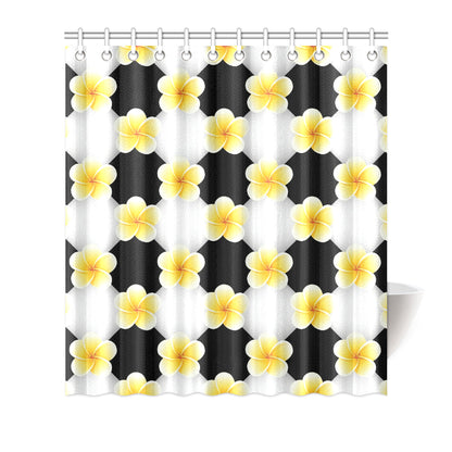 Plumeria Pattern Print Design A04 Shower Curtain
