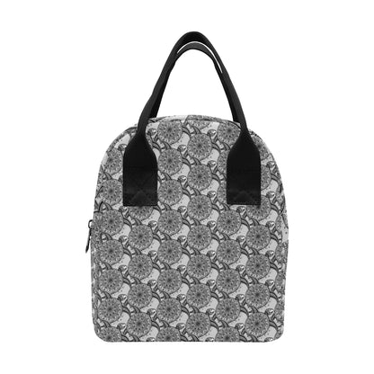 Tribal Turtle Polynesian Themed Print Insulated Lunch Bag