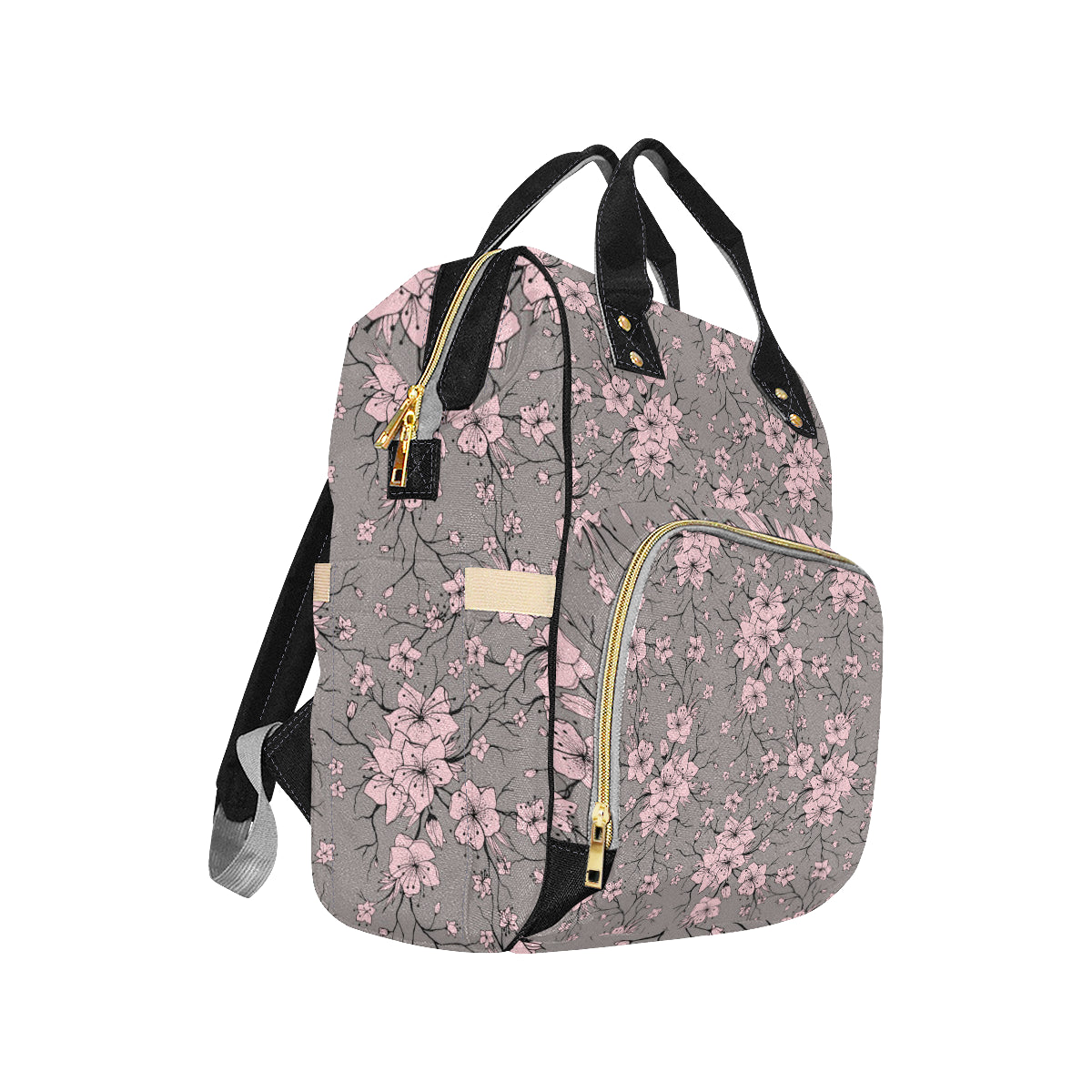 Cherry Blossom Pattern Print Design CB05 Diaper Bag Backpack