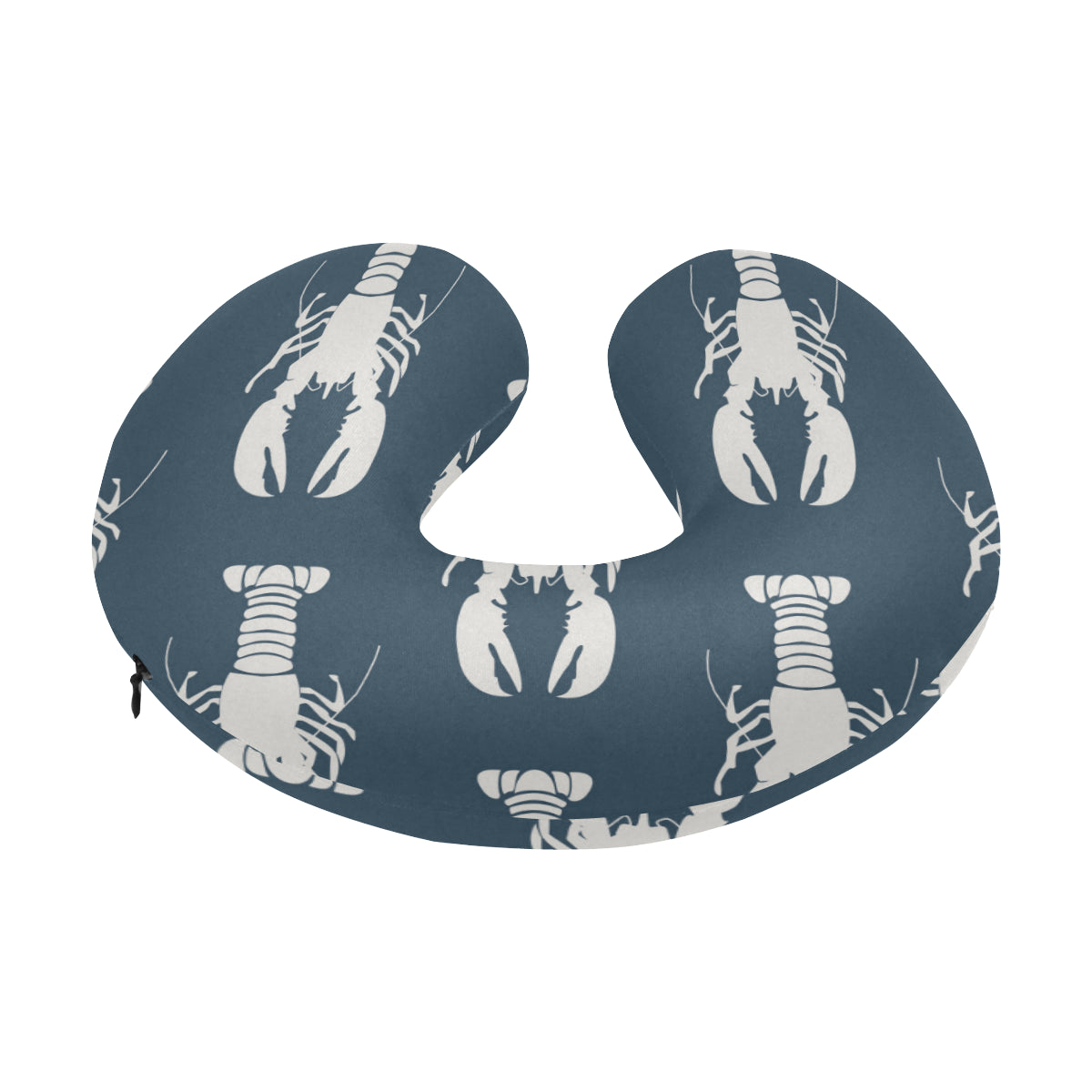 Lobster Pattern Print Design 02 U-Shaped Travel Neck Pillow