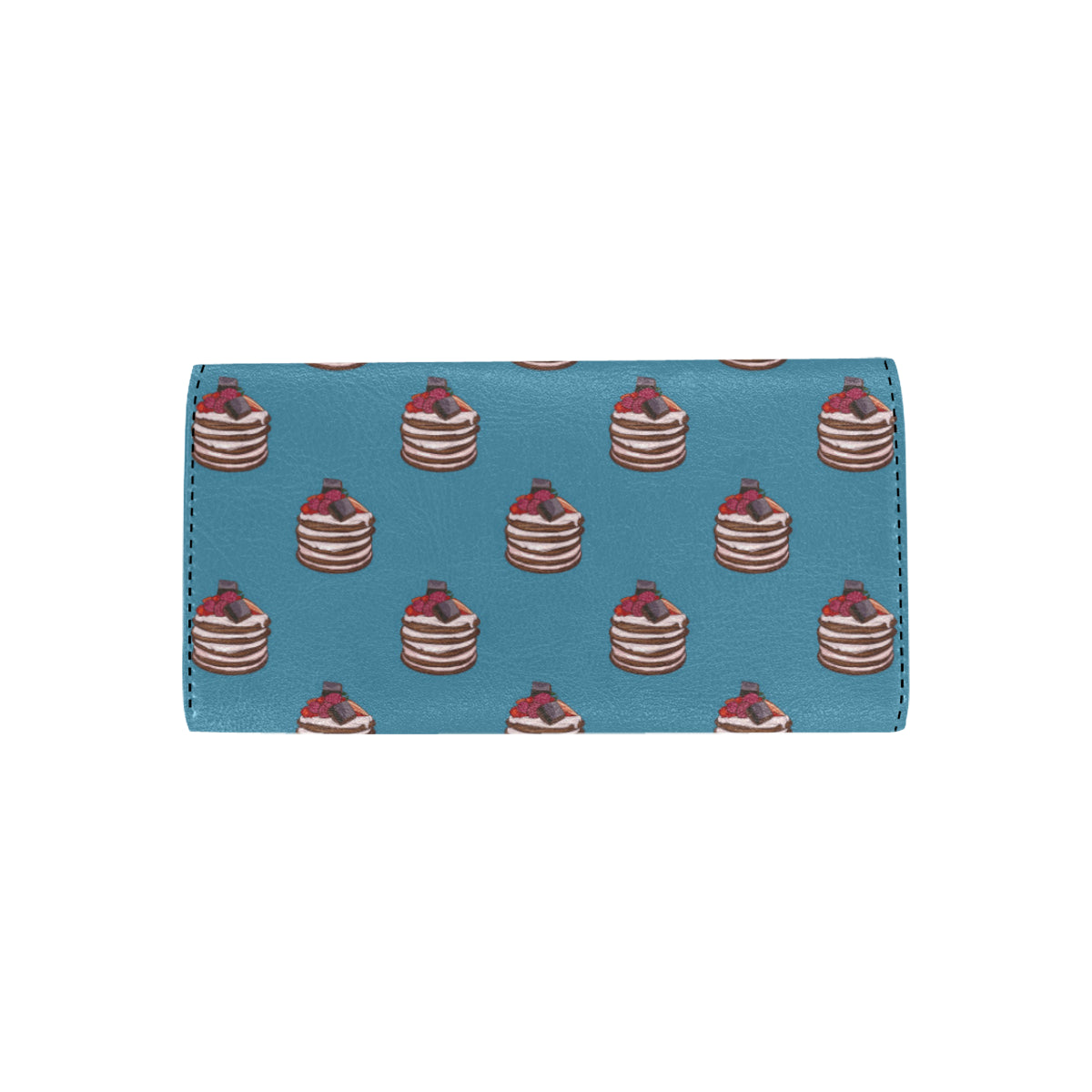Pancake Pattern Print Design A03 Women's Trifold Wallet