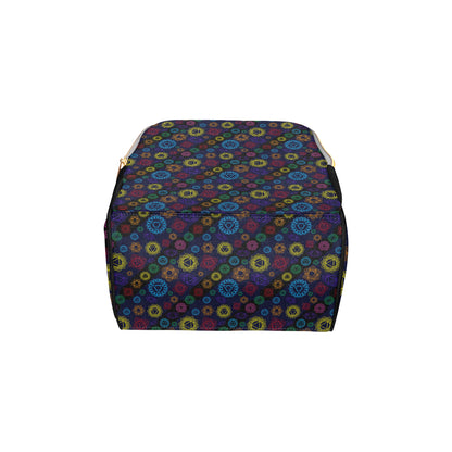 Chakra Colorful Print Pattern Diaper Bag Backpack