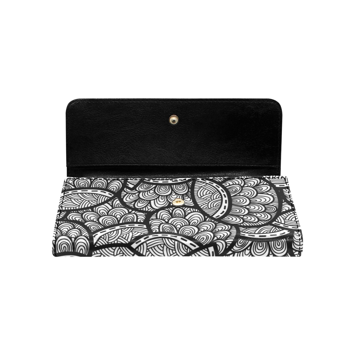 Polynesian Pattern Print Design A01 Women's Trifold Wallet