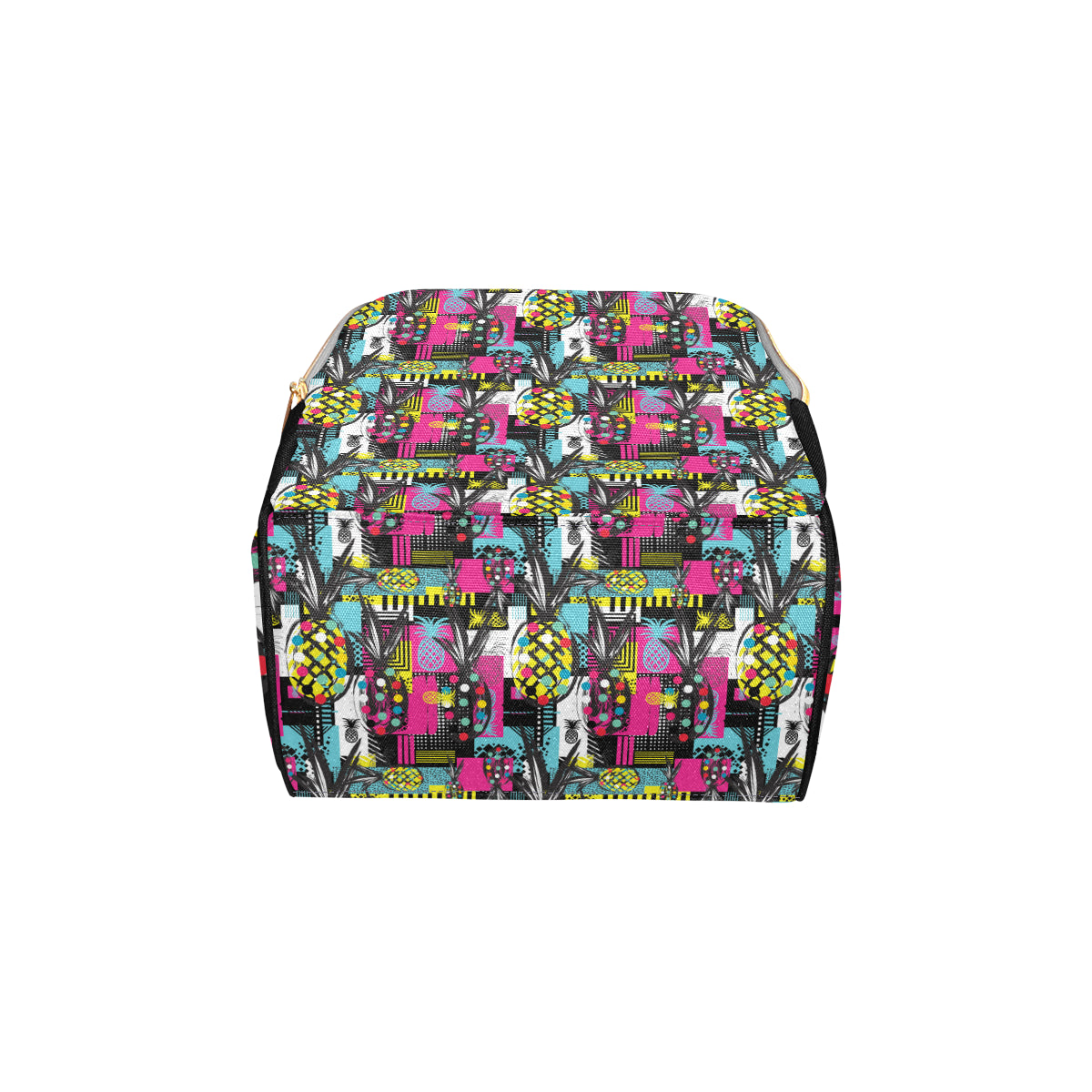 Pop Art Pineapple Pattern Print Design A02 Diaper Bag Backpack