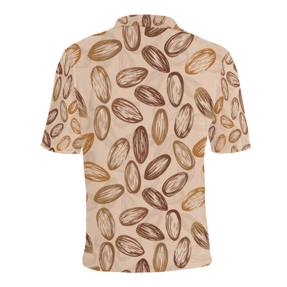 Almond Pattern Print Design 02 Men Polo Shirt