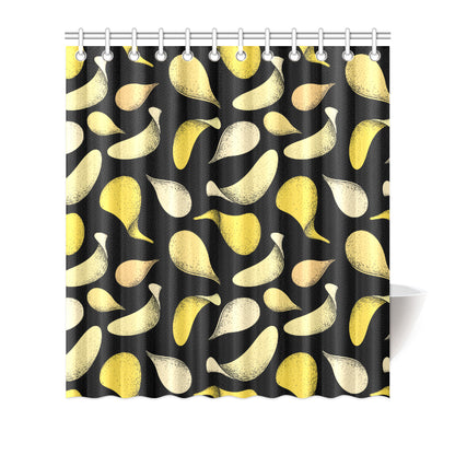 Potato Pattern Print Design A02 Shower Curtain