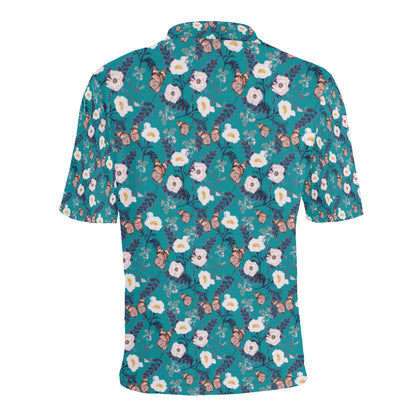 Butterfly Pattern Print Design 012 Men Polo Shirt