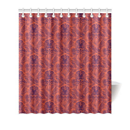Leo Pattern Print Design 01 Shower Curtain