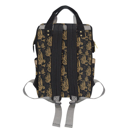 Owl Tribal Polynesian Design Print Diaper Bag Backpack