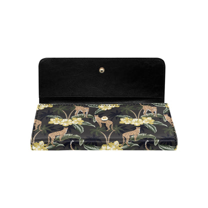 Cheetah Pattern Print Design 04 Women's Trifold Wallet