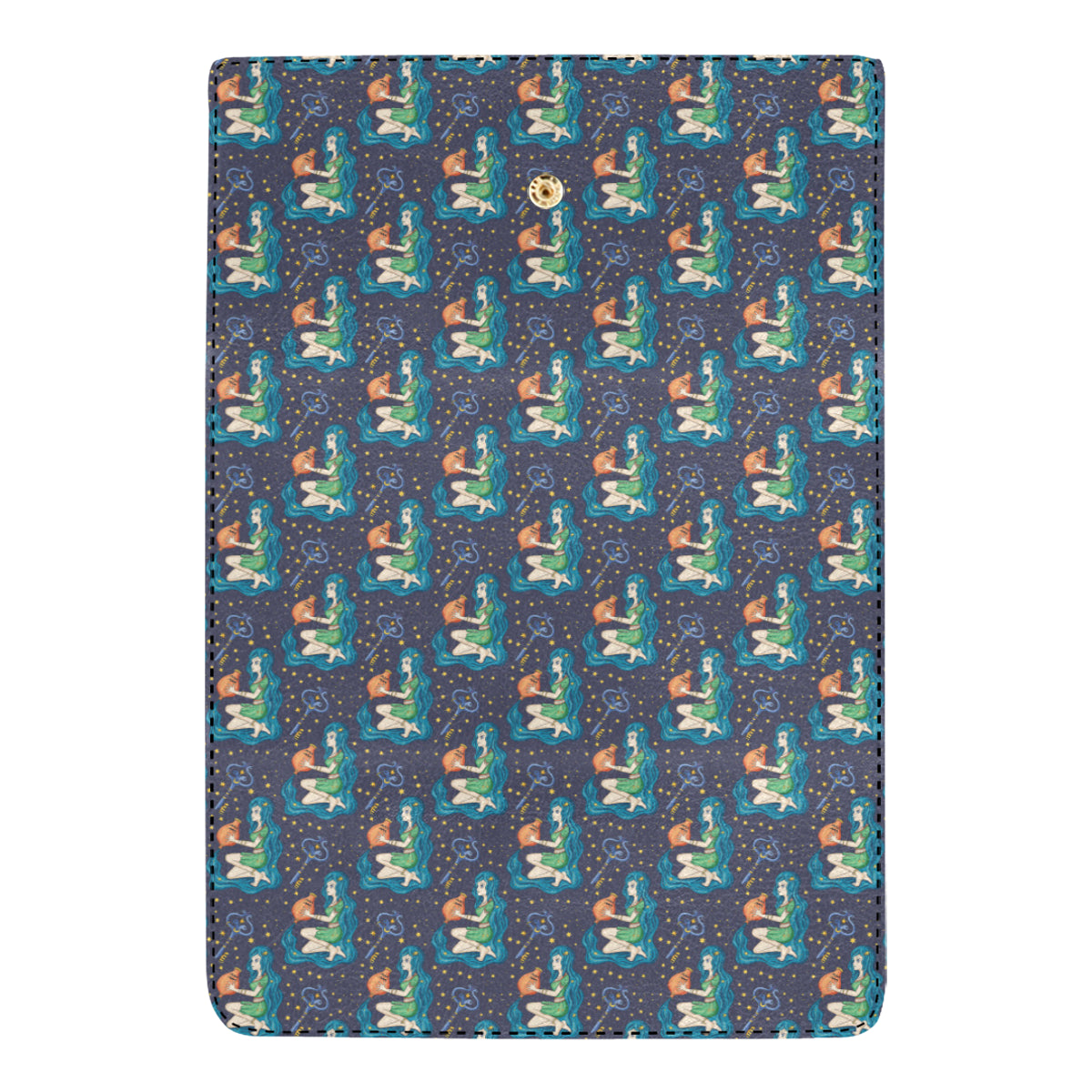 Aquarius Zodiac Pattern Print Design 03 Women's Trifold Wallet