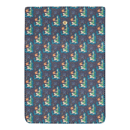 Aquarius Zodiac Pattern Print Design 03 Women's Trifold Wallet