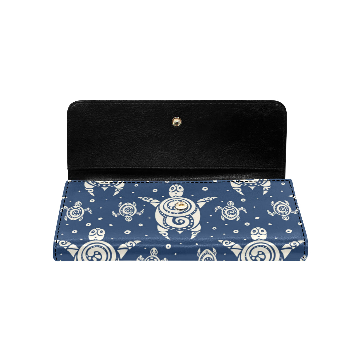 Sea Turtle Tribal Women's Trifold Wallet