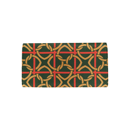 Irish Pattern Print Design 01 Women's Trifold Wallet