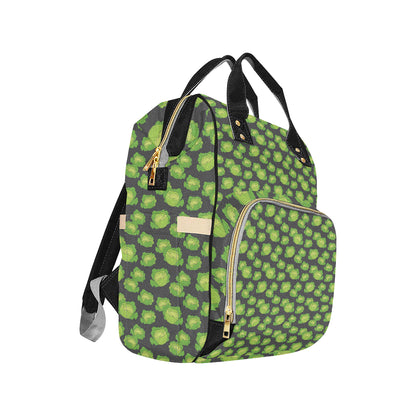 Cabbage Pattern Print Design 01 Diaper Bag Backpack