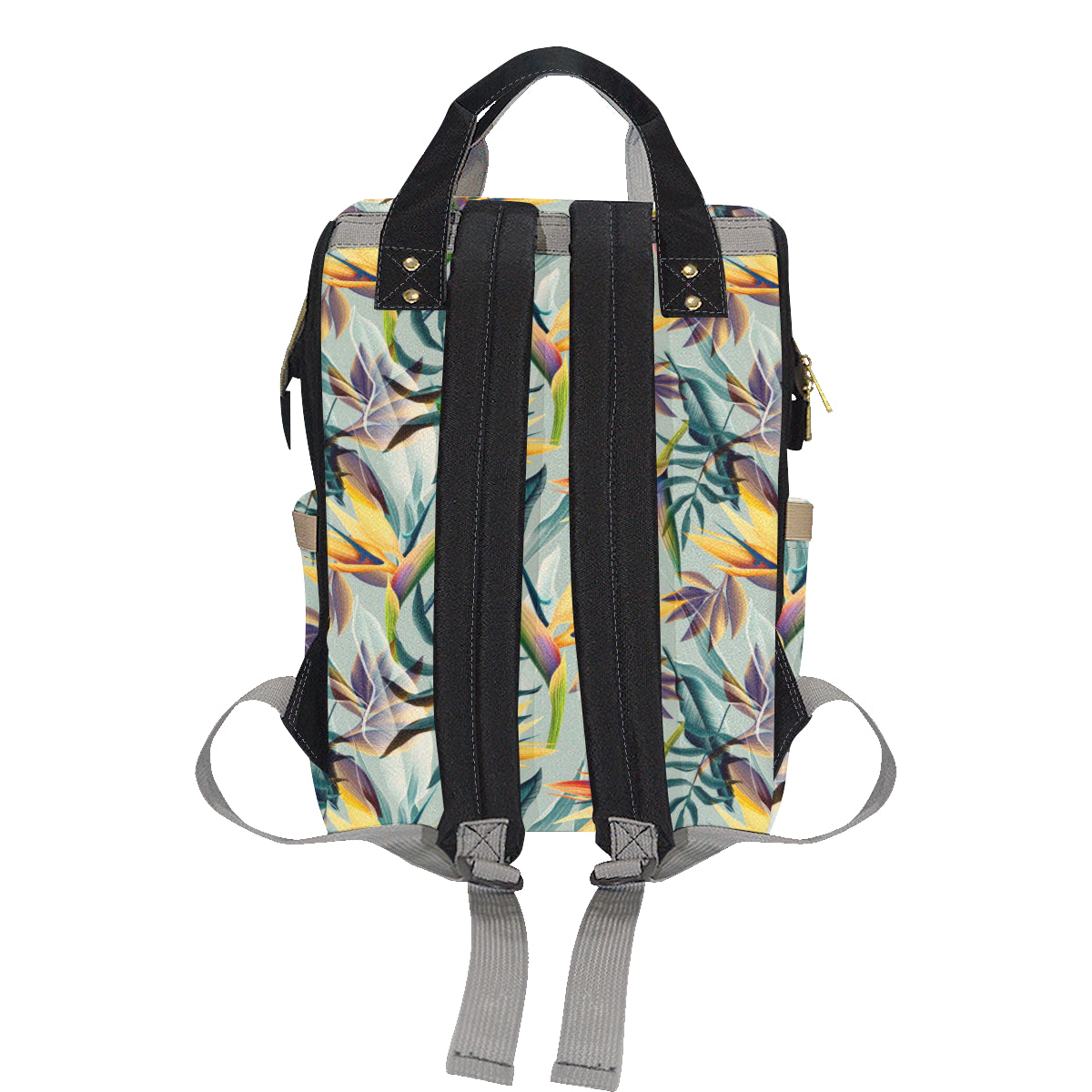 Tropical Flower Pattern Print Design TF022 Diaper Bag Backpack