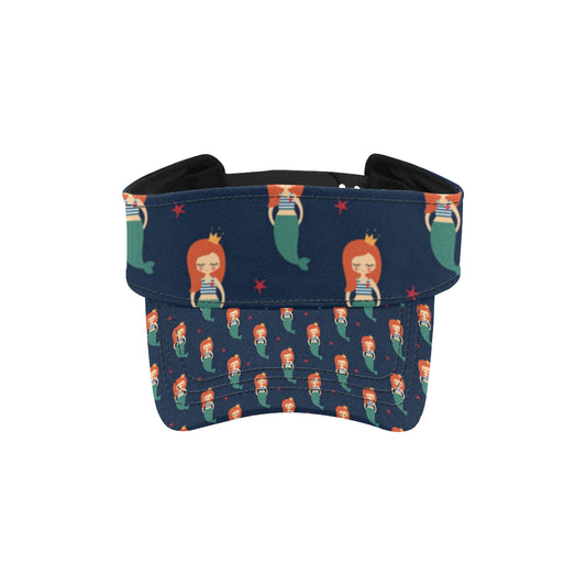 Mermaid Girl Pattern Print Design 01 Unisex Sun Visor