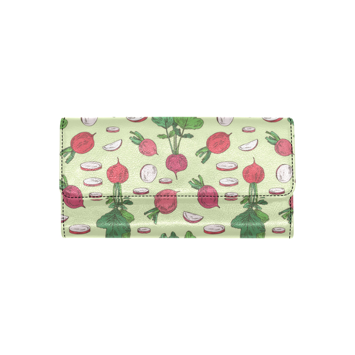 Radish Pattern Print Design A04 Women's Trifold Wallet