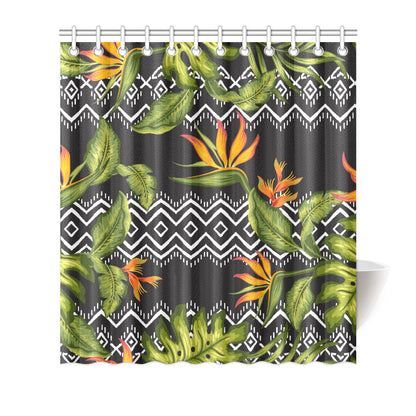 Bird Of Paradise Pattern Print Design BOP07 Shower Curtain