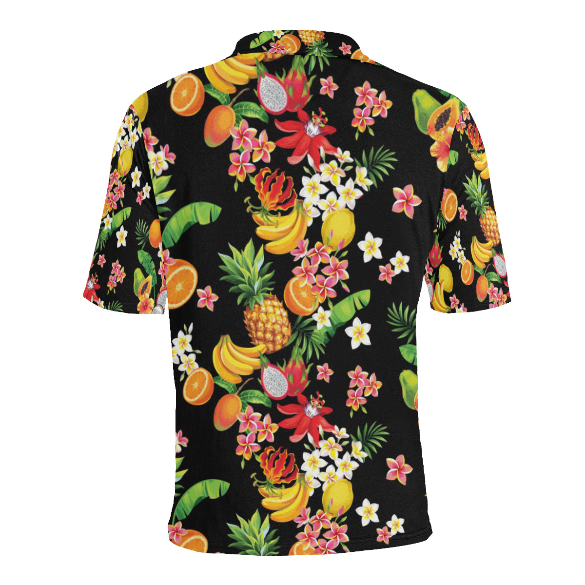 Tropical Fruits Pattern Print Design TF02 Men Polo Shirt