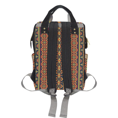 Kente Classic Design African Print Diaper Bag Backpack