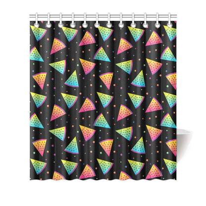 Rainbow Watermelon Pattern Print Design A04 Shower Curtain