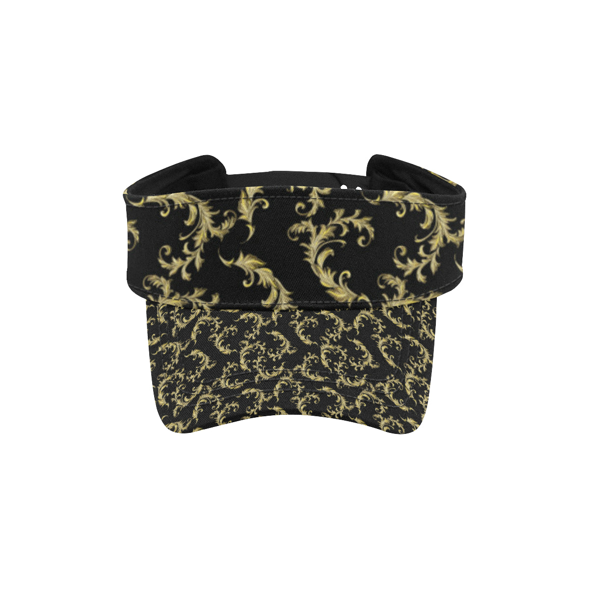 Baroque Golden Pattern Print Design 01 Unisex Sun Visor