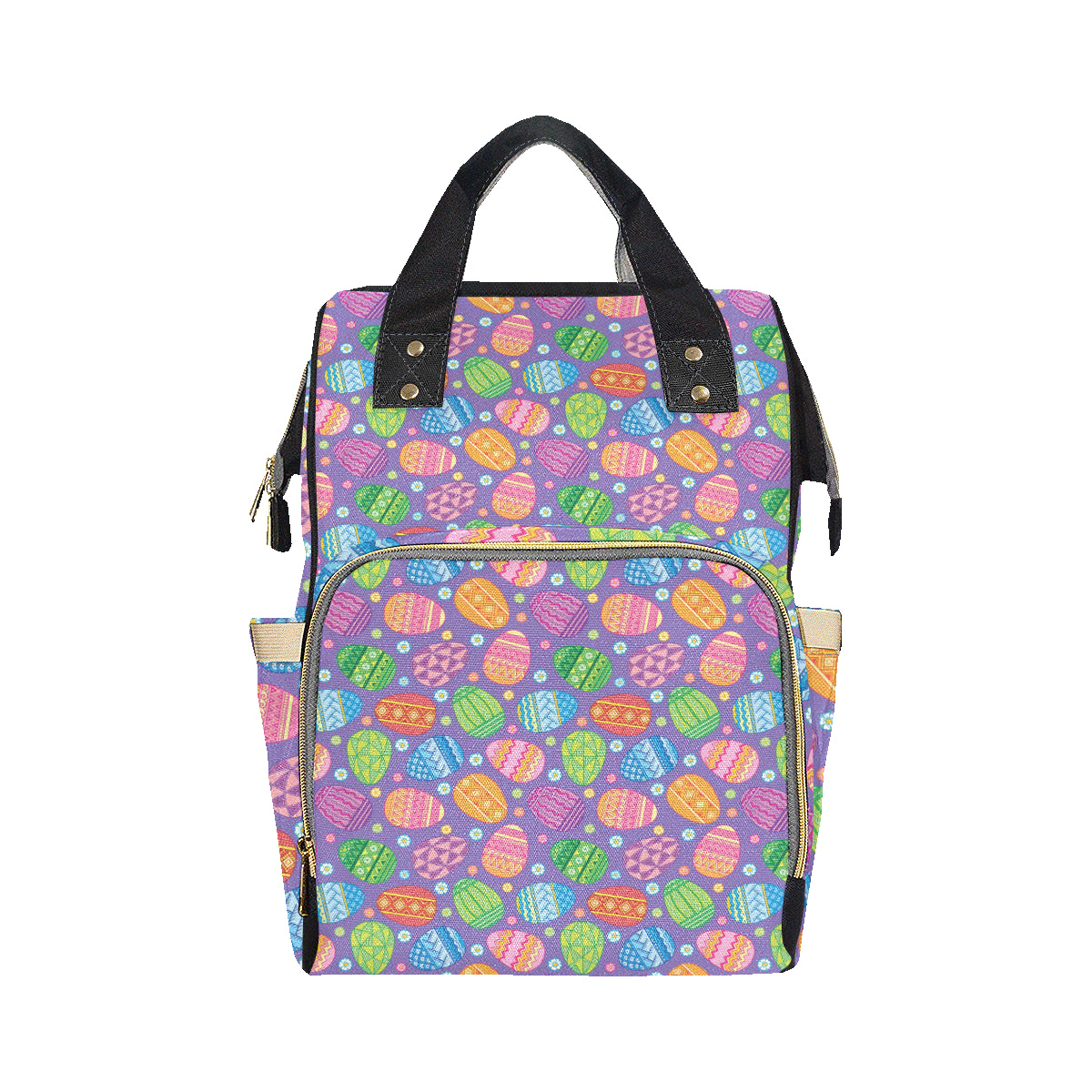 Easter Eggs Pattern Print Design RB010 Diaper Bag Backpack