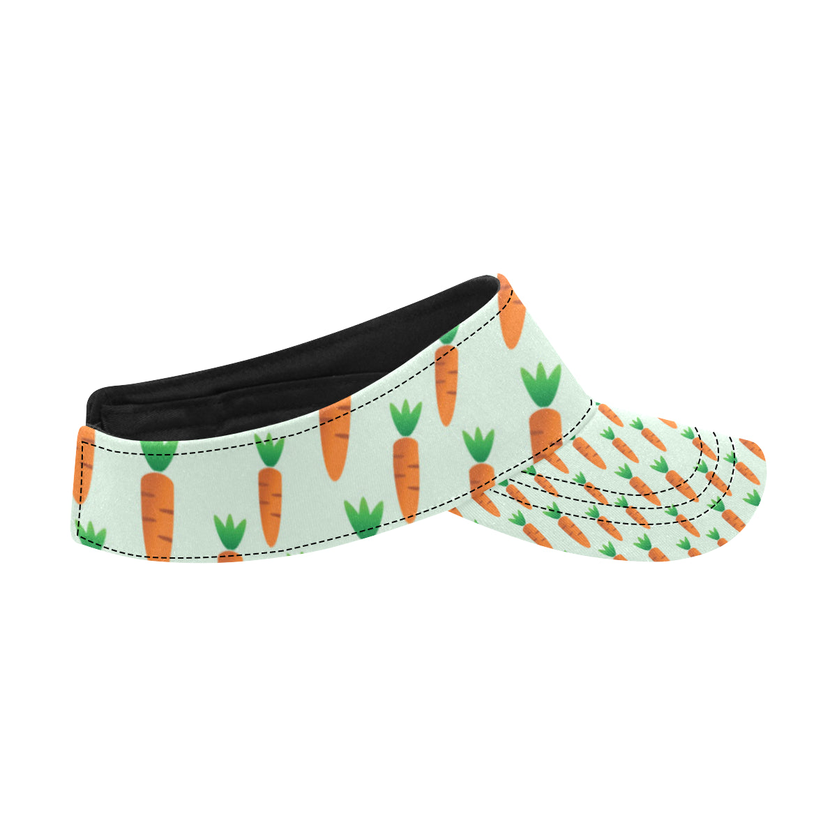 Carrot Pattern Print Design 05 Unisex Sun Visor
