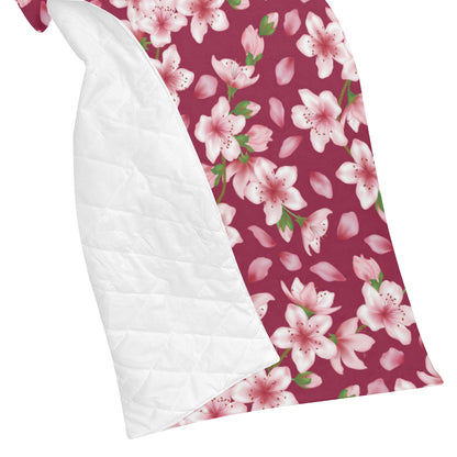 Cherry Blossom Pattern Print Design CB06 Premium Quilt