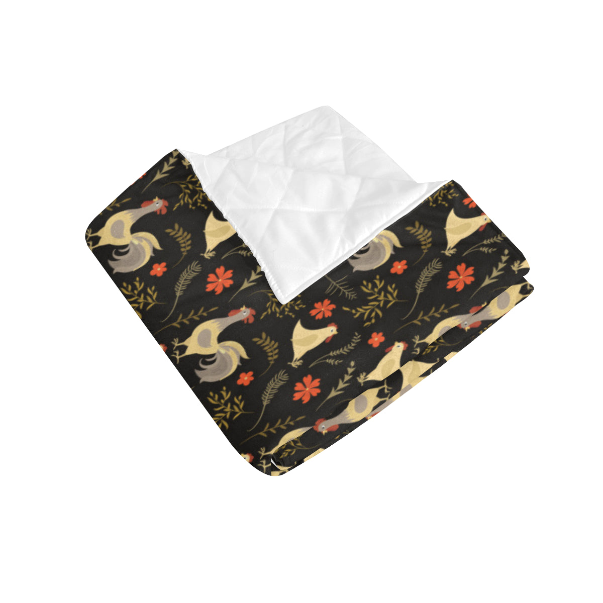 Chicken Pattern Print Design 04 Premium Quilt