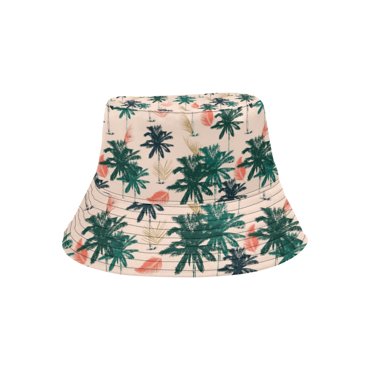 Palm Tree Pattern Print Design PT014 Unisex Bucket Hat