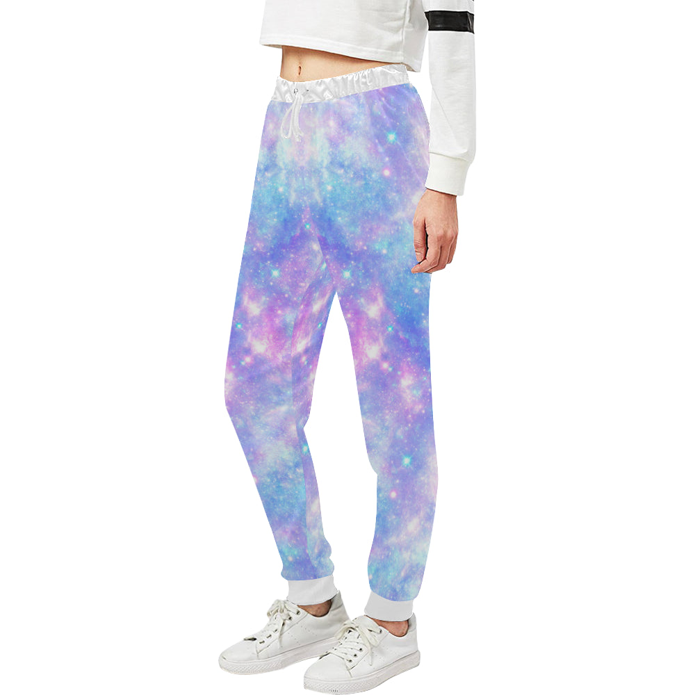 Galaxy Stardust Pastel Color Print Unisex Sweatpants