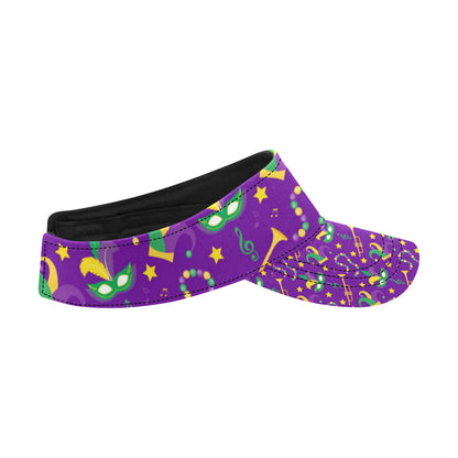 Mardi Gras Pattern Print Design 06 Unisex Sun Visor