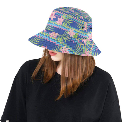 Lily Pattern Print Design LY015 Unisex Bucket Hat