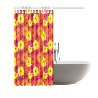 Gerberas Pattern Print Design GB05 Shower Curtain