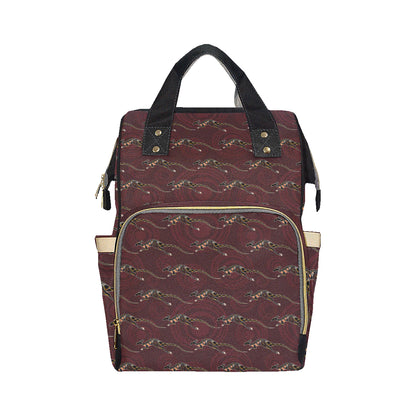 Kangaroos Pattern Print Design 05 Diaper Bag Backpack