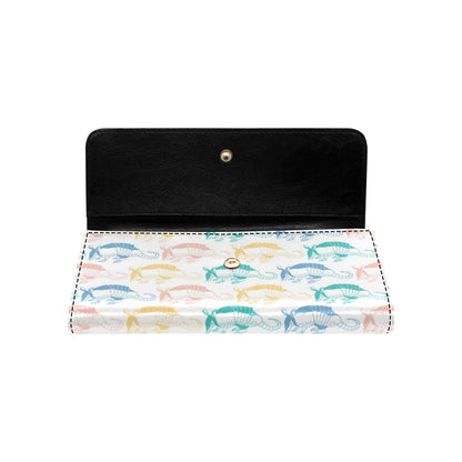 Armadillo Pattern Print Design 05 Women's Trifold Wallet