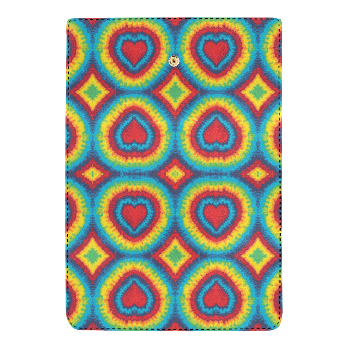 Tie Dye Heart shape Women's Trifold Wallet